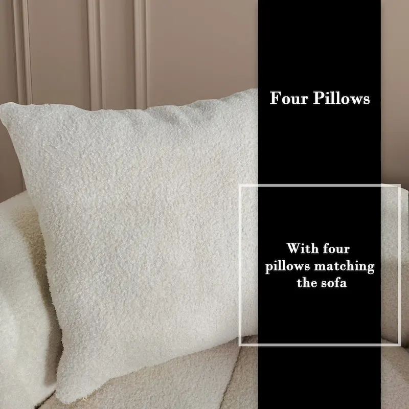 Teddy Velvet Loveseat Sofa with Armrest, 100.8