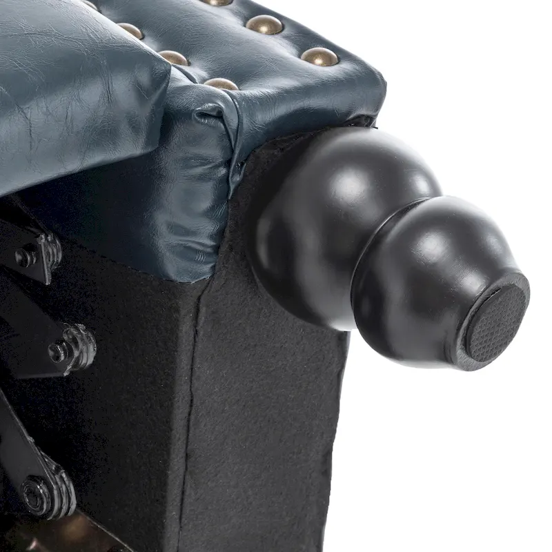 Manual Glider Pushback Recliner Chairs with Nailhead Trim