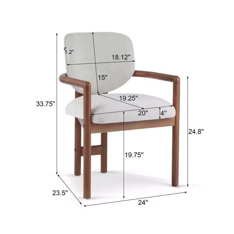 Christopher Knight Home Edge Modern Rubberwood Upholstered Dining Chairs (Set of 2)