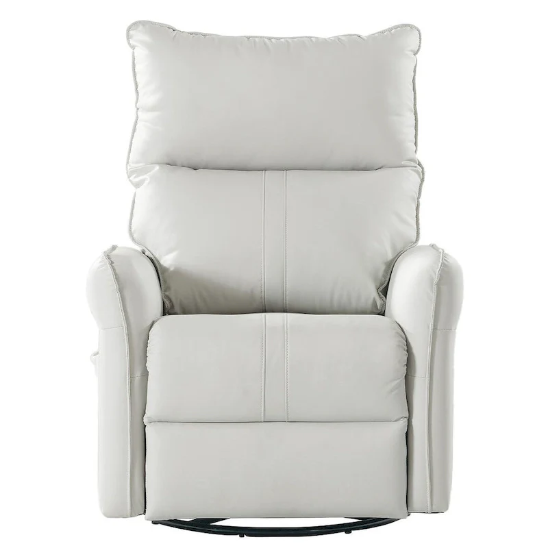 Modern PU Leather Rocker Seating Glider Swivel Recliner Chair