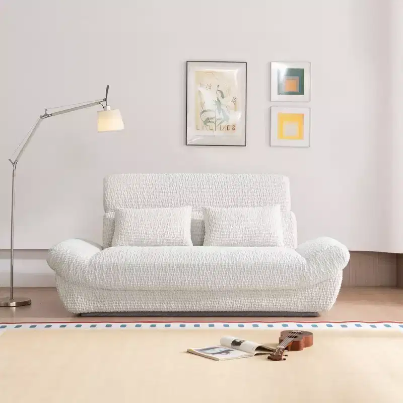 EHMKNP 2-Seater Sailboat Elliptical Sofa  High-Density Compressed Foam Luxury Living Room Couch
