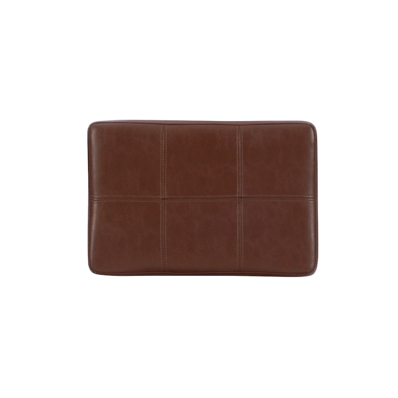 Linon Willamette Cognac Faux Leather Counter Stool