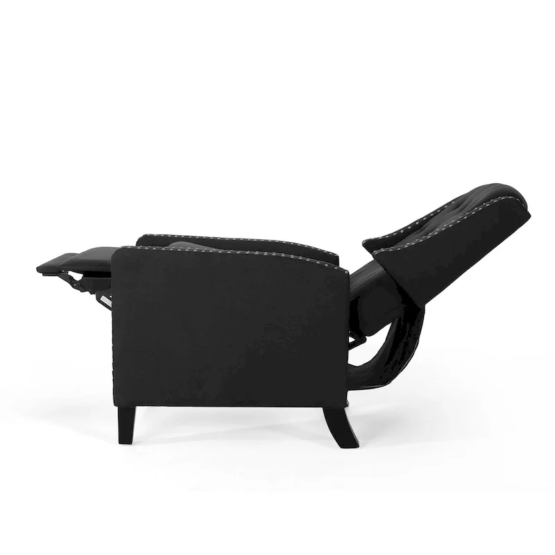 Classic Fabric Push Back Chair, Elegant Recliner for Living Room, Bedroom