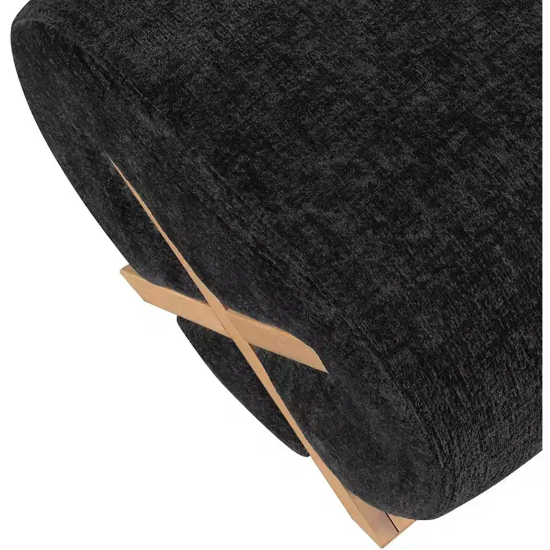 Meridian Furniture Akira Fabric Upholstered Ottoman