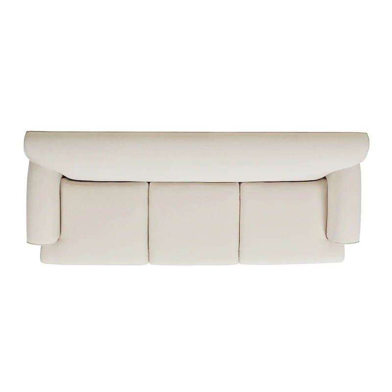 88 Inch Living Room Sofa  Three Cushion Couch with Rolled Arms and Tight Back  Minimal Assembly Required