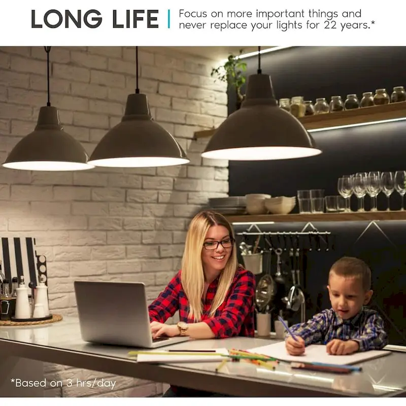 Luxrite A19 LED Bulb 75W Equivalent, 1100 Lumens, Dimmable, Enclosed Fixture Rated, Energy Star, E26 Base (12 Pack)