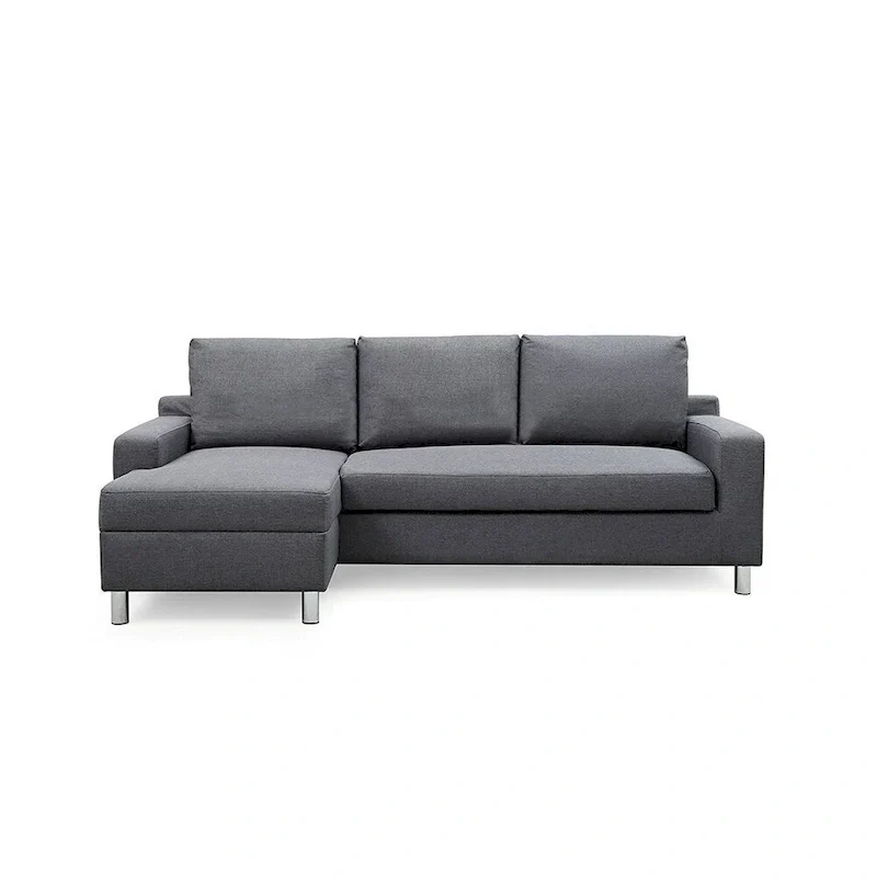 US Pride Furniture Hampton Left-side Facing Linen Sectional Sofa Bed