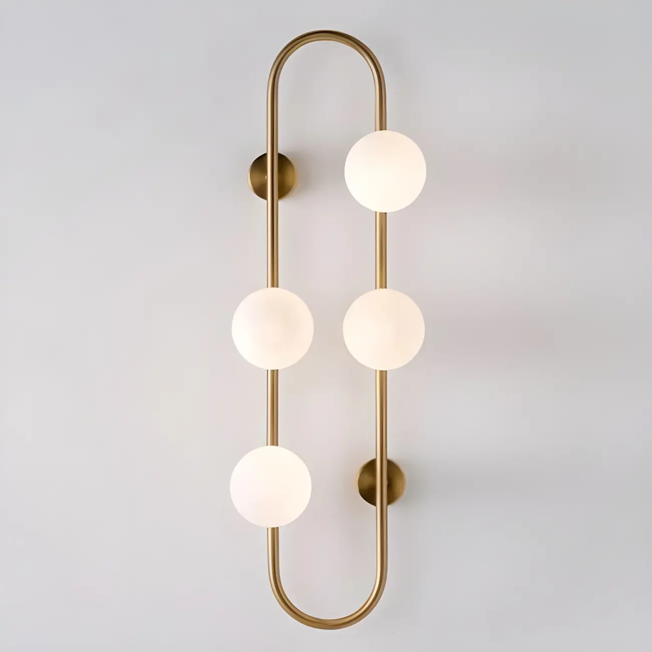 Elegant Gold 4-Light Oval Ball Wall Sconce Light Fixture