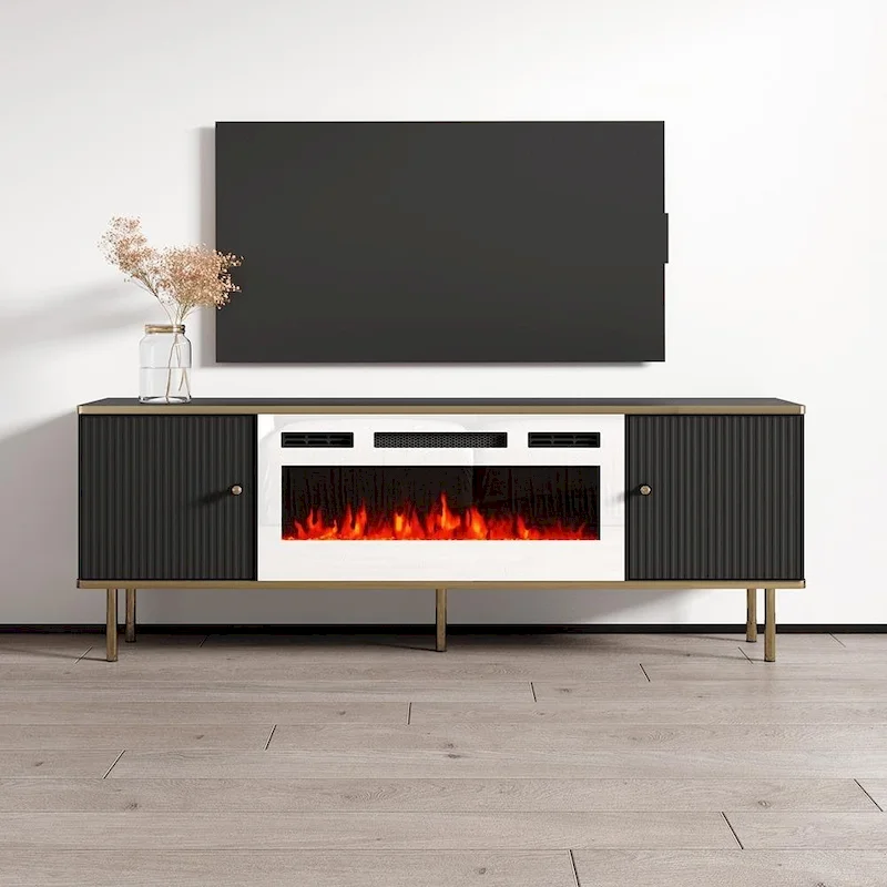 Camelia WH-EF Electric Fireplace 63 TV Stand