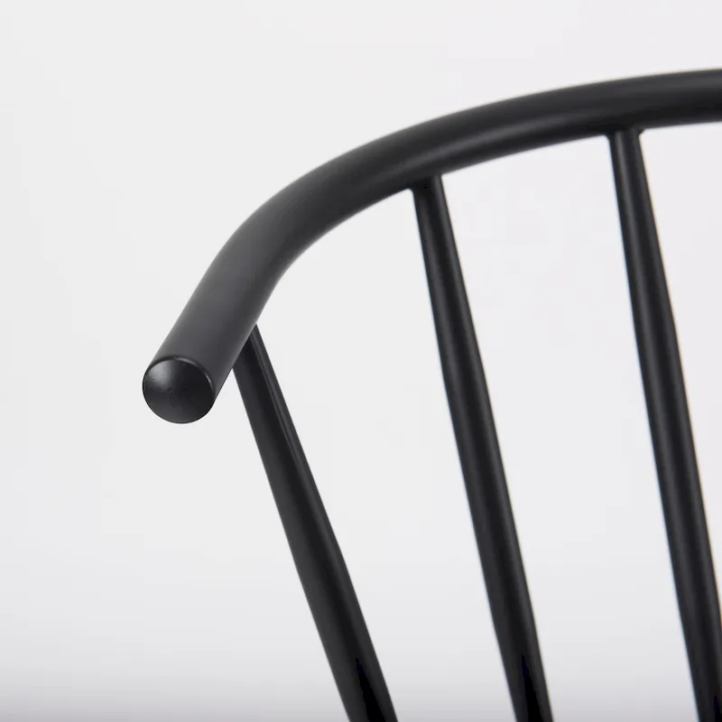 Colin Black Metal Dining Chair - 21.2