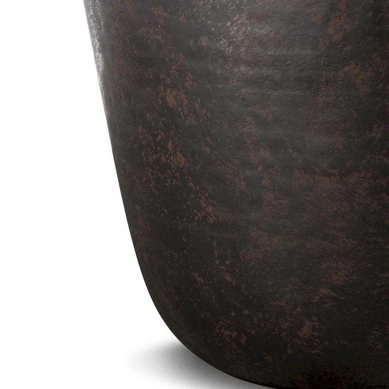 Industrial 20 inch Wide Metal Accent Side Table, Fully Assembled - 20 W x 20 D x 22 H