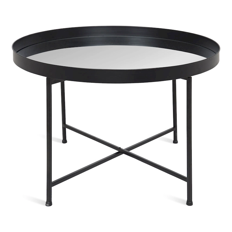 Kate and Laurel Celia Round Metal Coffee Table - 28.25x28.25x19