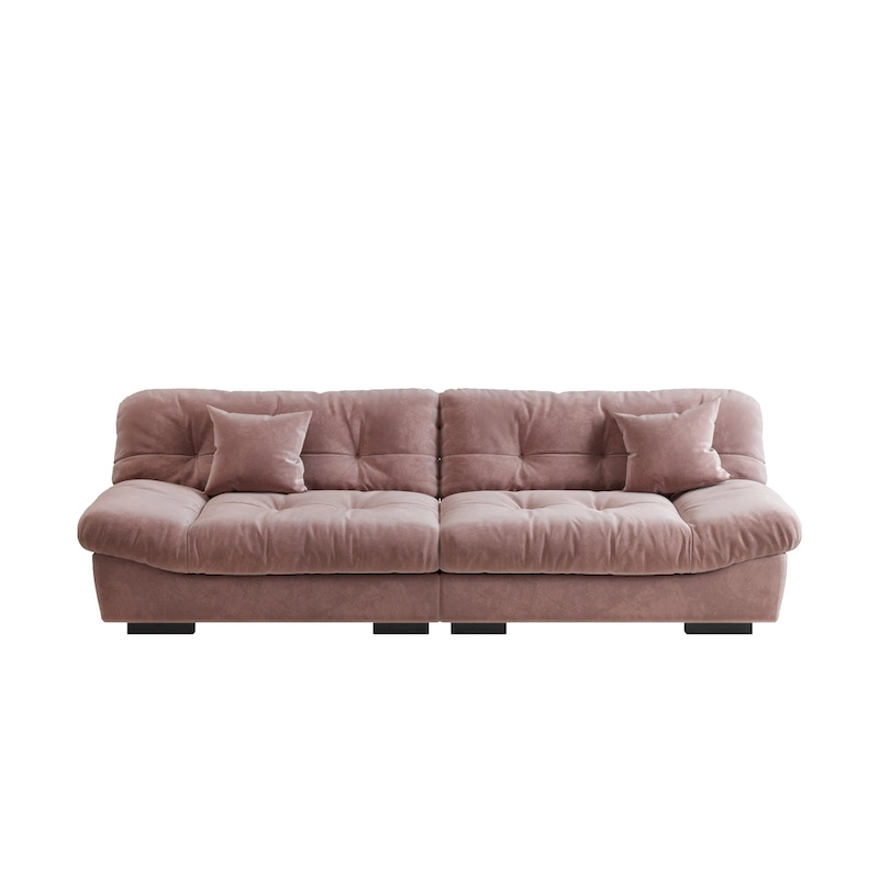 105 Minimalism Cloud Sofa Loveseat with Two Pillow