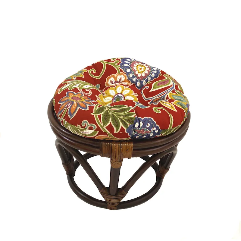 International Caravan Maui Footstool with Cushion