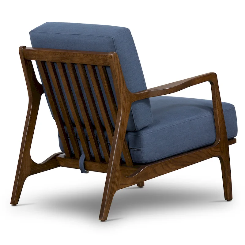 Poly & Bark Verity 25 Fabric Lounge Chair - Solid Wood Frame