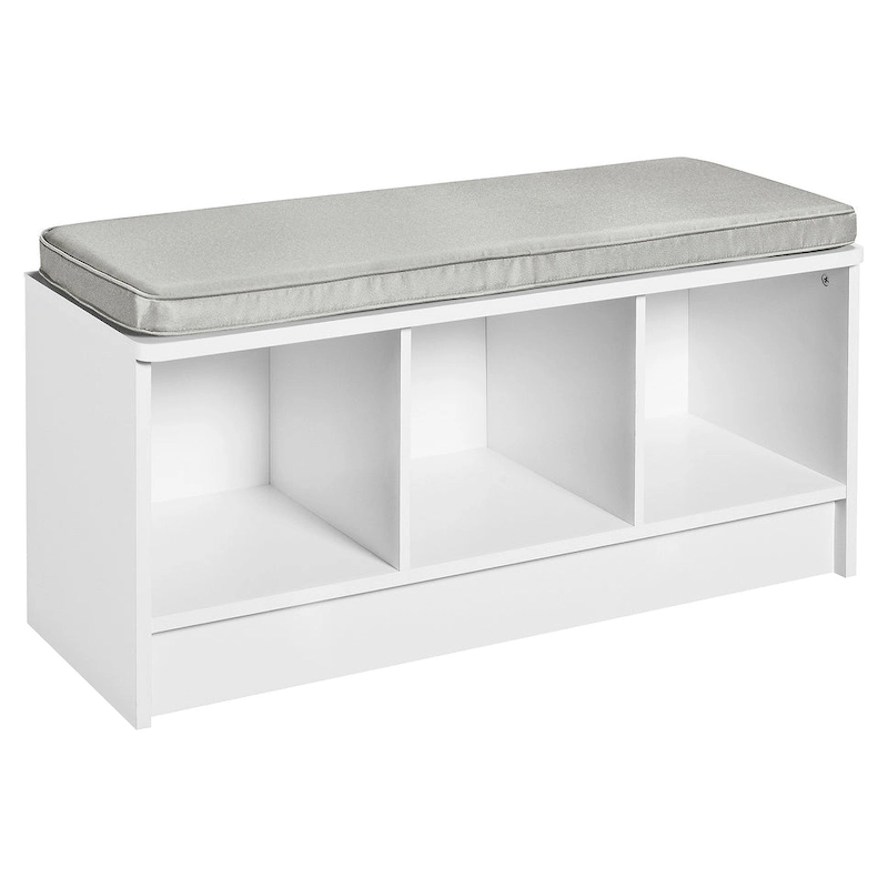 Porch & Den Southbrook 3-cube Storage Bench w/ Grey Cushion