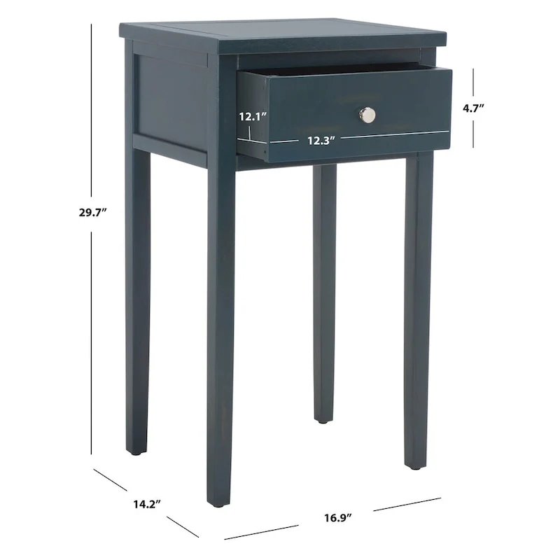 SAFAVIEH Monica End Table - 16.9 x 14.2 x 29.7 - 17Wx14Dx30H
