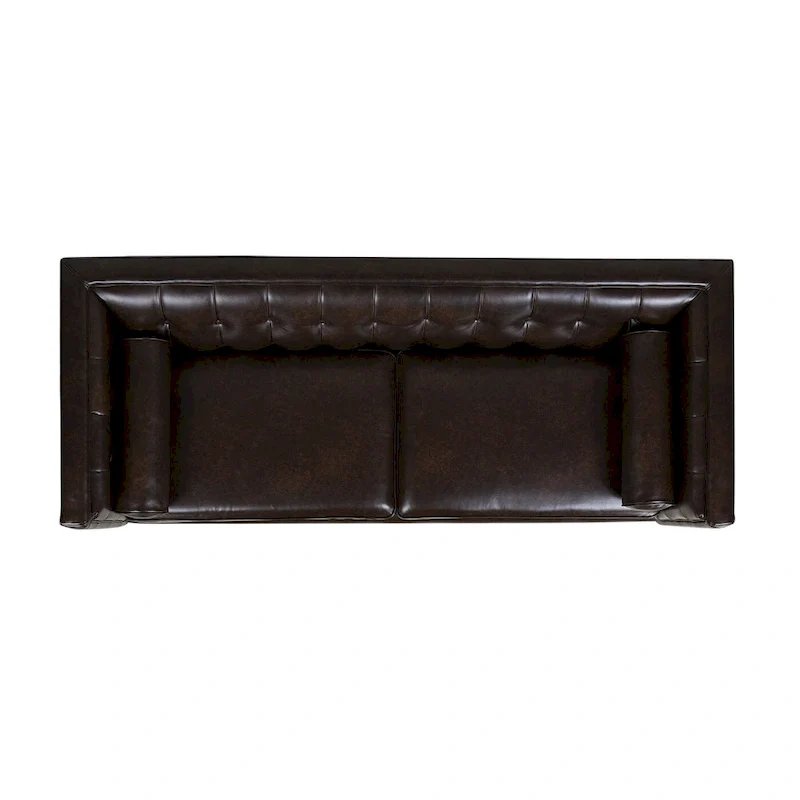 Modern Upholstered Tufted Swallowtail Sofa
