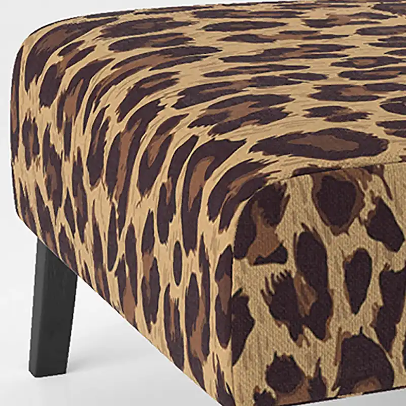 Designart Leopard Fur II Upholstered Cabin & Lodge Accent Chair and Arm Chair