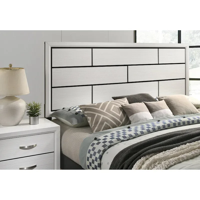 Stout White Panel Deluxe 6-piece Bedroom Set