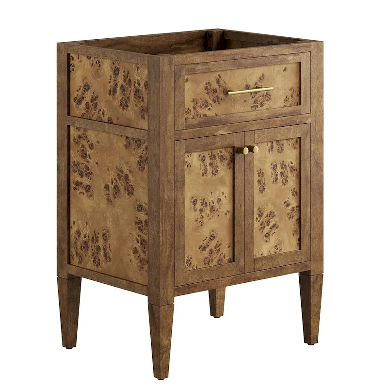 24 Wood Bathroom Vanity Cabinet (Sink Basin Not Included)