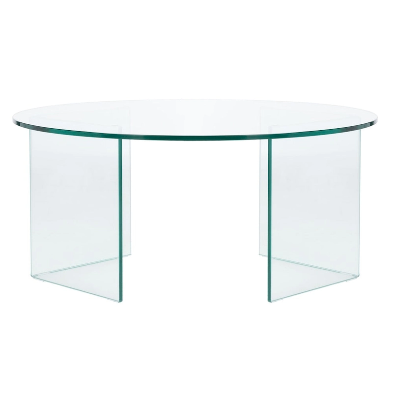 SAFAVIEH Annice Tempered Glass Coffee Table - 35 W x 35 D x 16 H - 35Wx35Dx16H