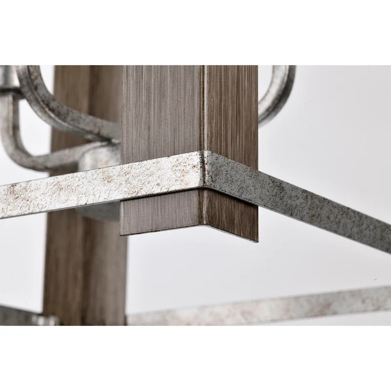 Jenus 13 Inch Antique Farmhouse Box Shape 4 Light Pendant