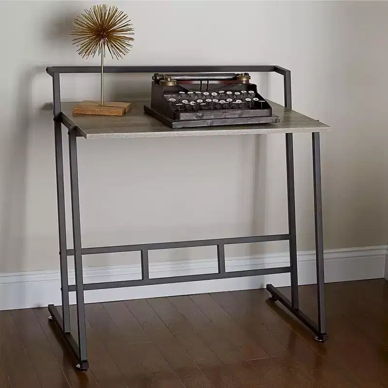 Household Essentials Jamestown Small Office Desk Ashwood