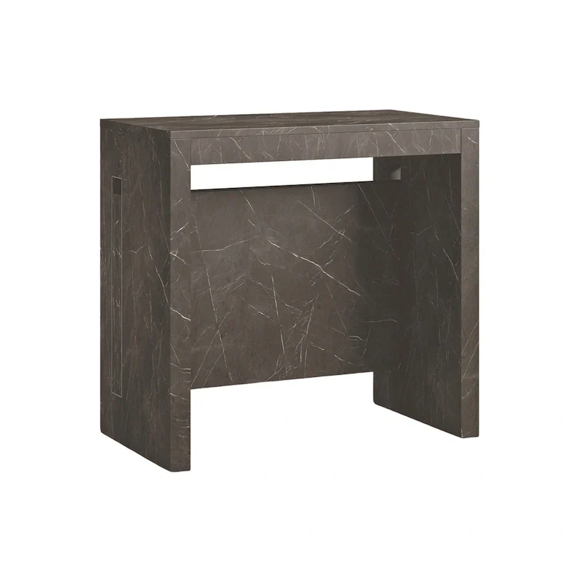 ERIKA Modern Extendable Console Table Dining Table - 31.5  W x 17.5  D x 30  H ( Ext: 17.5  - 73  W )
