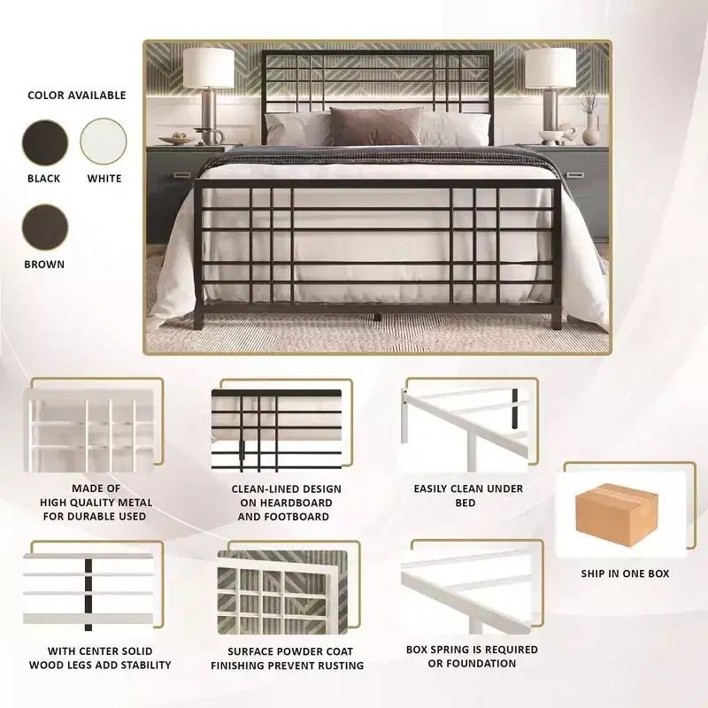 ChaletPosh Metal Bed