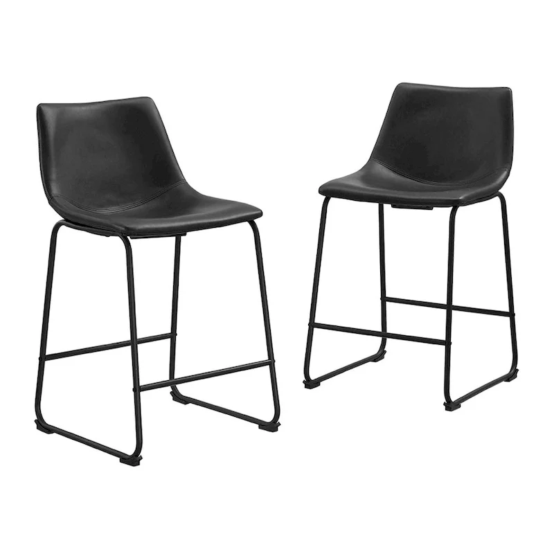 26-inch Faux Leather Counter Stool