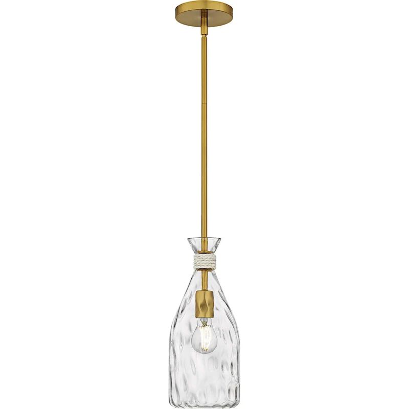 Govada 1-Light Brushed Gold Mini Pendant