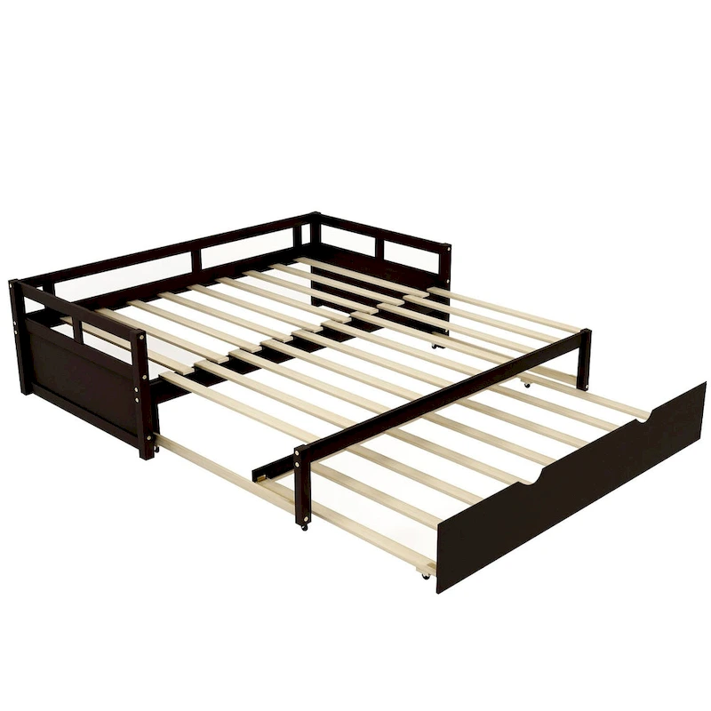 Black Twin Pine Daybed with Trundle