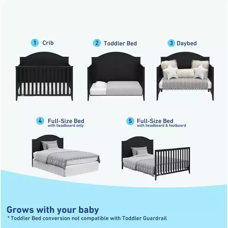 Graco Wilfred 5-in-1 Convertible Crib