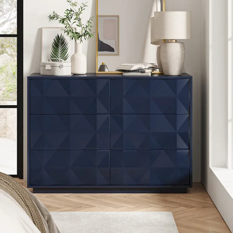 Linus Modern 6-Drawer Dresser by HULALA HOME