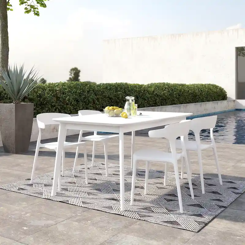 The Novogratz Poolside Felix Stackable Dining Chairs