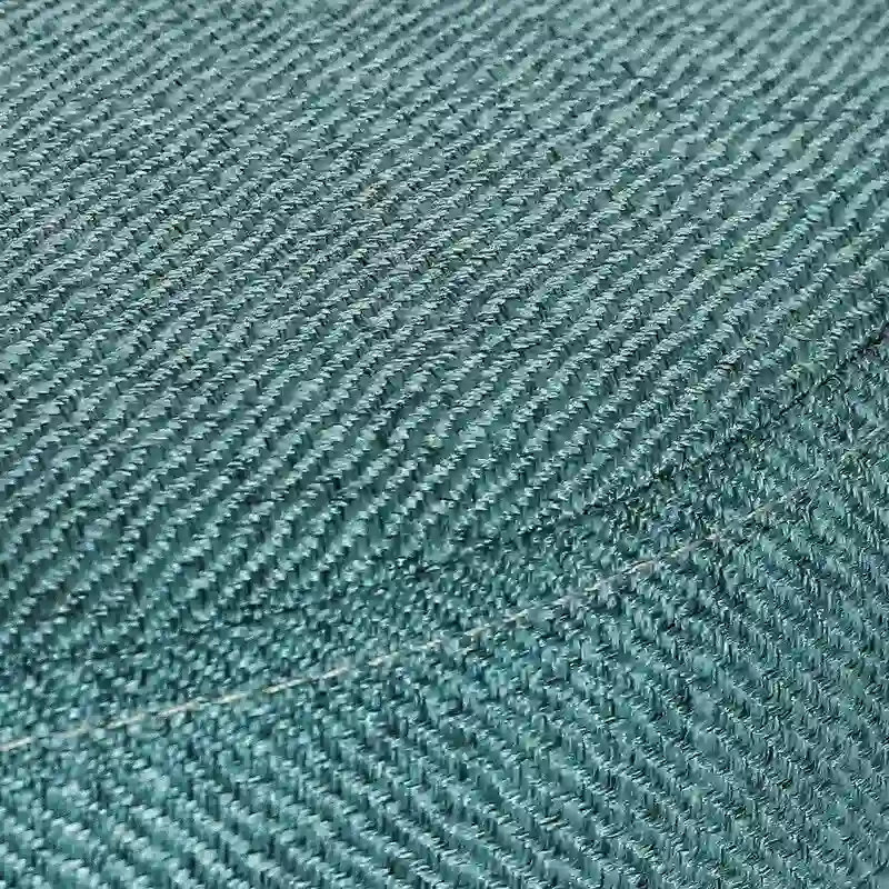 Adeco Modern Small Round Seat Fabric Ottoman Footrest Footstool Room