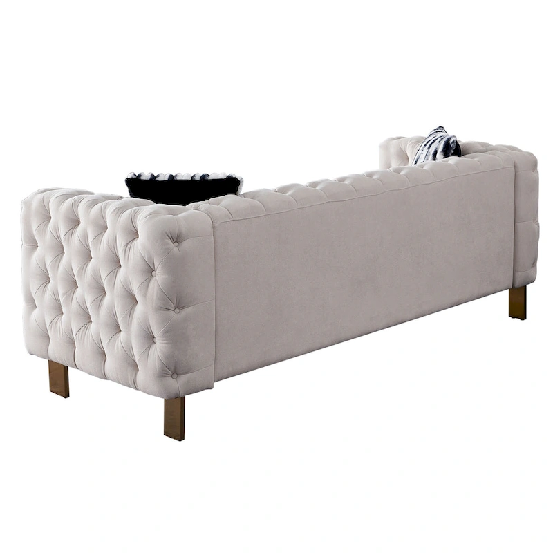 Modern Tufted Velvet Living Room Sofa