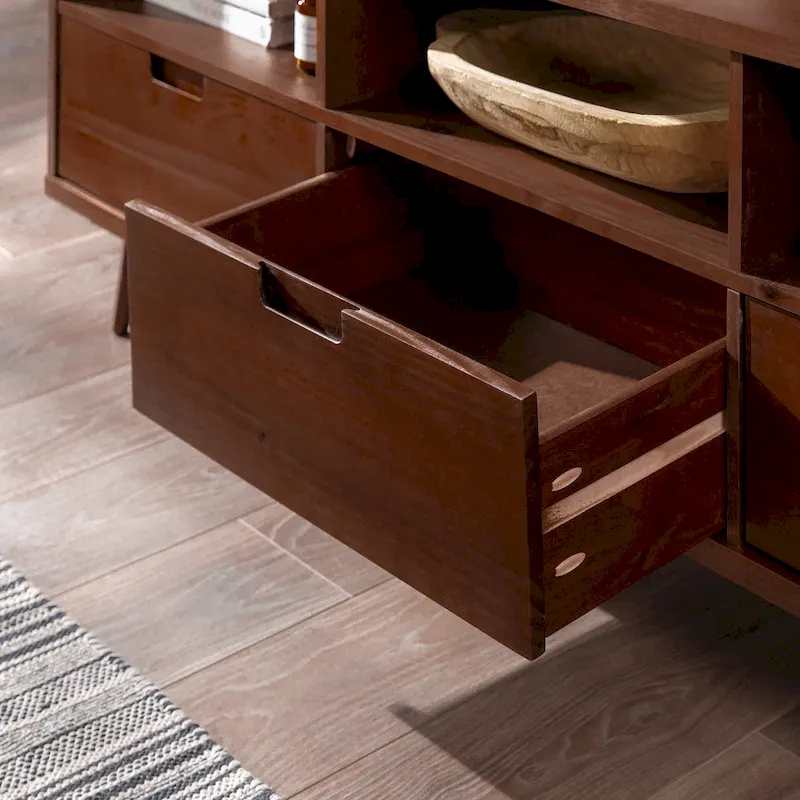 Middlebrook Alby 70-inch Mid-Century Solid Wood TV Stand