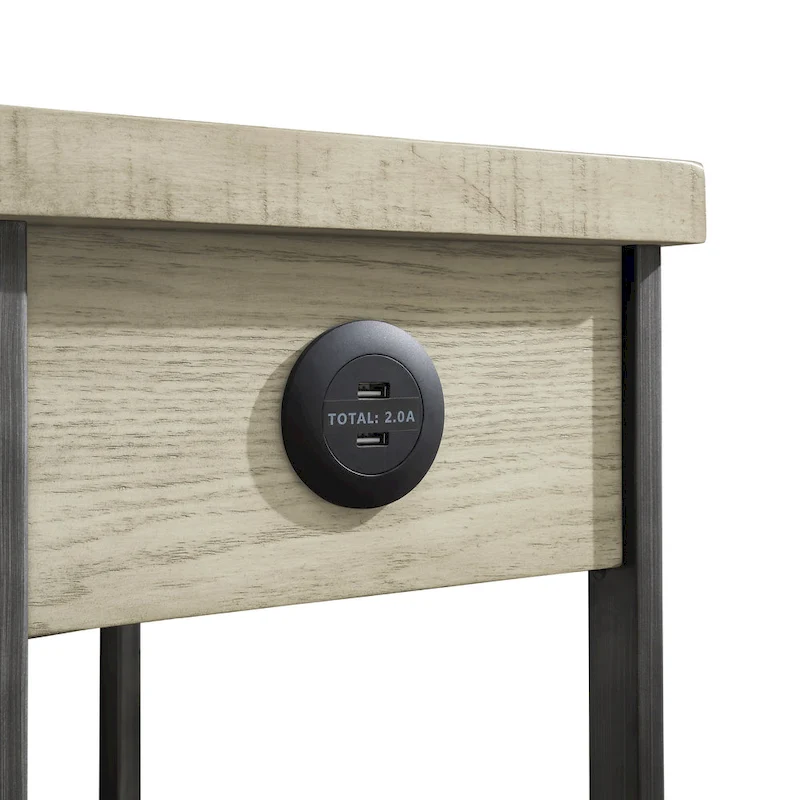 Mingard Rustic 20-inch Wood 1-Shelf and 1-Drawer Side Table by Furniture of America