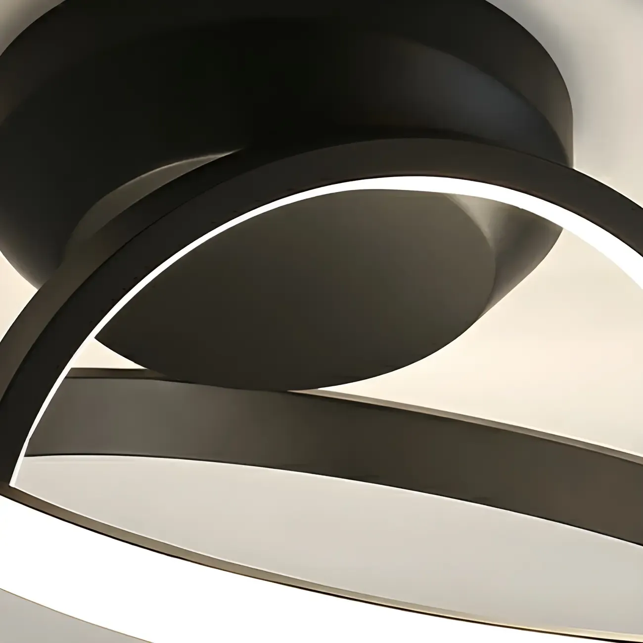 Mini Cross Ring Hallway Dimmable Semi Flush LED Ceiling Light