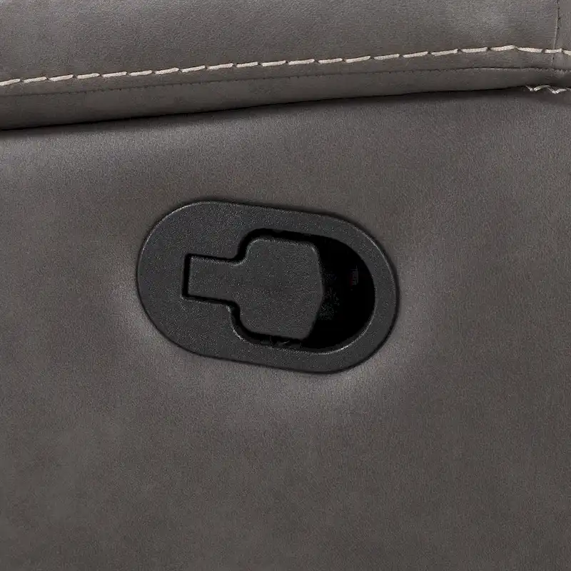 Steve Silver Kameryn Faux Leather Manual Reclining Loveseat