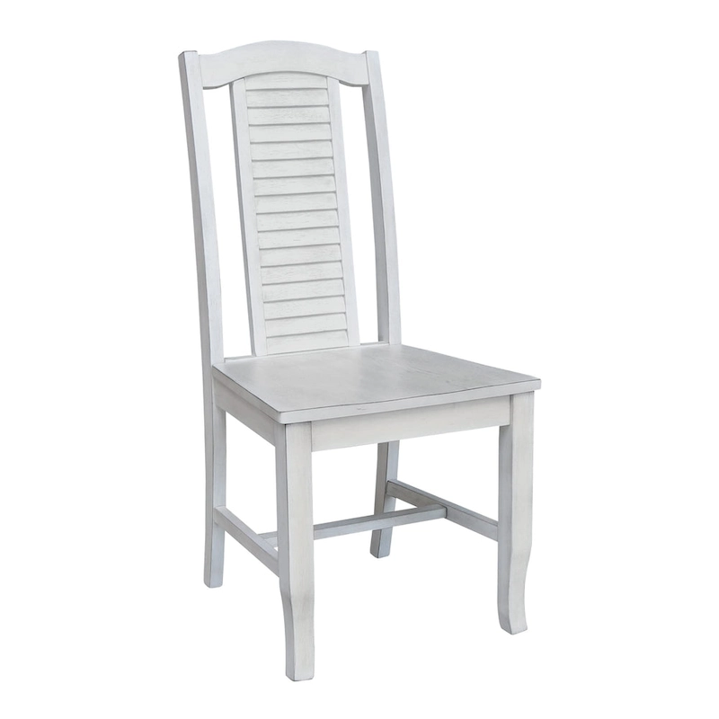 Solid Wood Seaside Dining Chairs - Set of Two