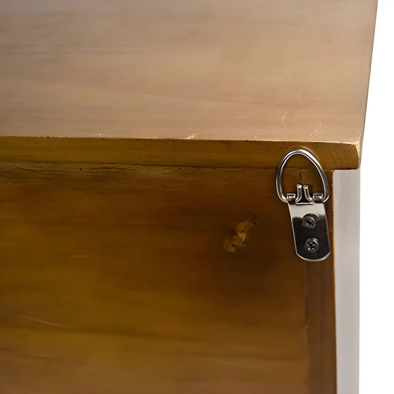 Classicial House-shaped 2 Shelves Floating Wood Display Cabinet