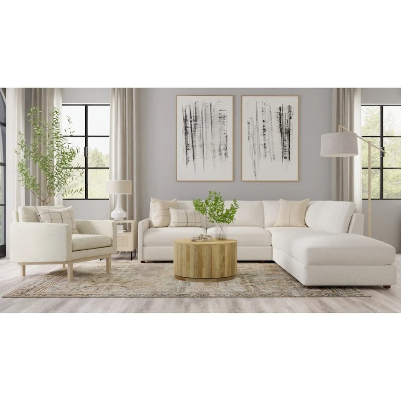 Carolina Living Krissa 30 Round Mango Wood Coffee Table