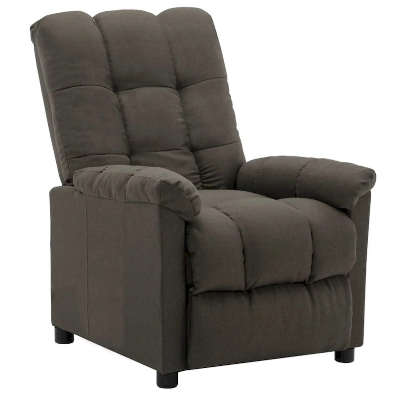 vidaXL Recliner Taupe Fabric - 29.1 x 38.9 x 40.1