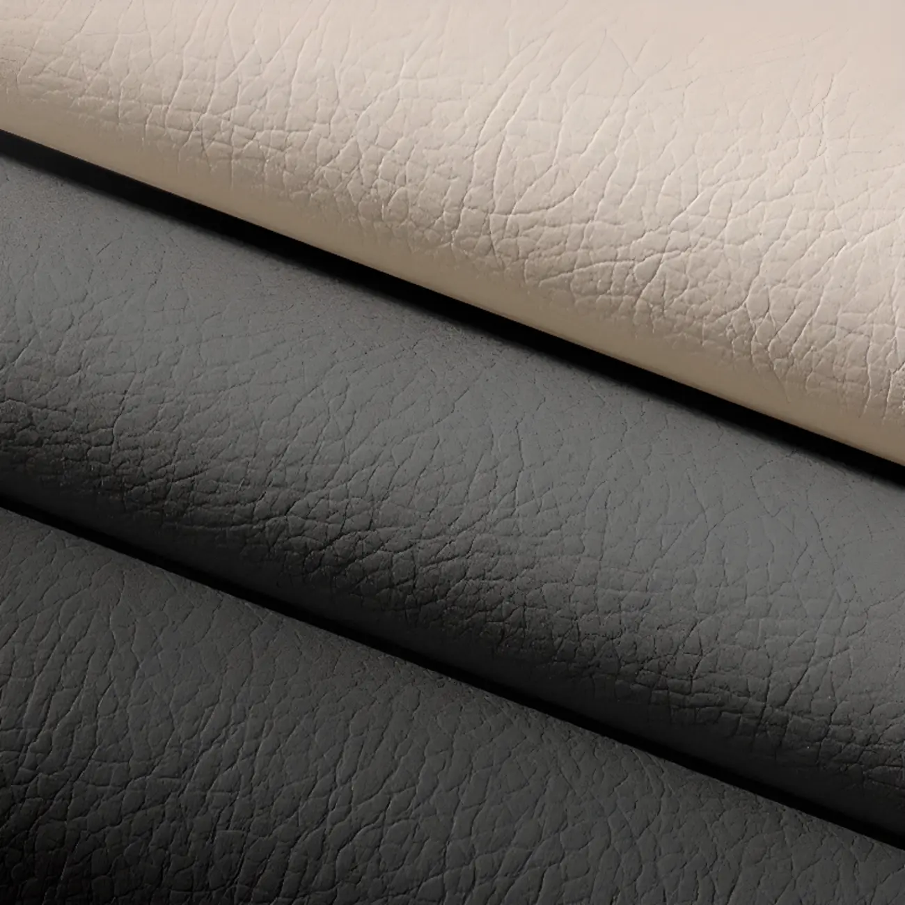 Modern Khaki Leather Adjustable Reclining Office Chair