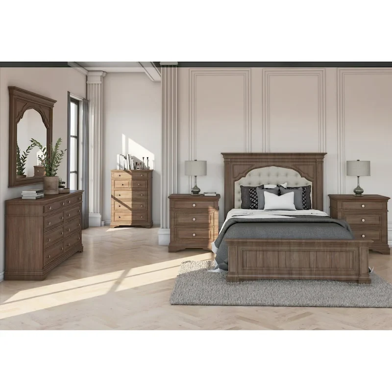 Steve Silver Havenwood 6-piece Upholstered Panel Bedroom Set