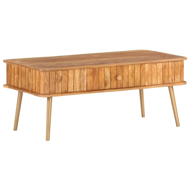 vidaXL Coffee Table 39.4x19.7x15.7 Solid Acacia Wood