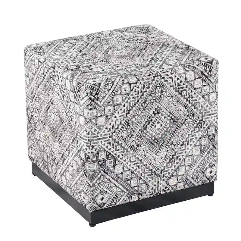 HomePop Modern Cube Ottoman